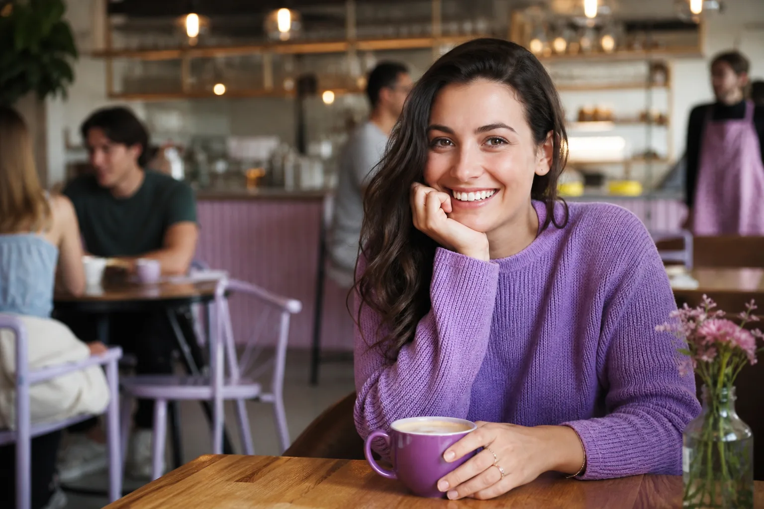 Women talking over coffee at a Wellington café